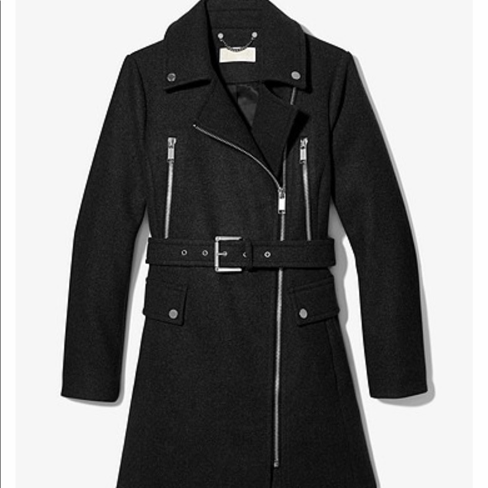 Michael Kors zip  front coat NWOT